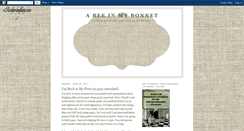Desktop Screenshot of abeeinmybonnet-leslie.blogspot.com