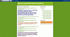 Desktop Screenshot of beyond-leadership.blogspot.com