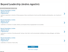 Tablet Screenshot of beyond-leadership.blogspot.com