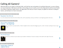 Tablet Screenshot of callingallgamers.blogspot.com