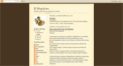 Desktop Screenshot of elmegafonoweb.blogspot.com