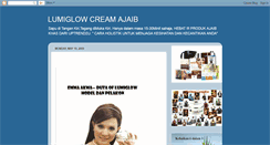 Desktop Screenshot of lumiglowcreamajaib.blogspot.com