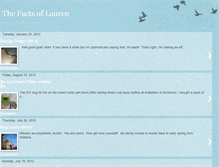 Tablet Screenshot of factsoflauren.blogspot.com