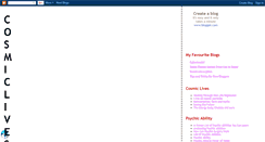 Desktop Screenshot of cosmiclives.blogspot.com