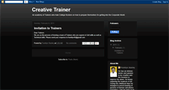 Desktop Screenshot of creative-trainer.blogspot.com