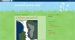 Desktop Screenshot of normal-penissize.blogspot.com