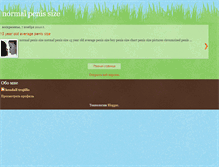 Tablet Screenshot of normal-penissize.blogspot.com