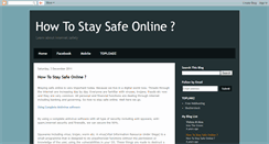 Desktop Screenshot of how2staysafeonline.blogspot.com