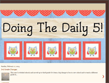 Tablet Screenshot of doingthedaily5.blogspot.com