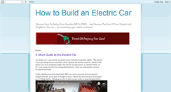 Desktop Screenshot of how-to-build-an-electric-car.blogspot.com