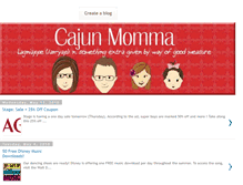 Tablet Screenshot of mycajunmommy.blogspot.com