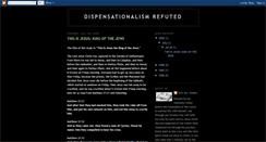 Desktop Screenshot of dispensationalismrefuted.blogspot.com