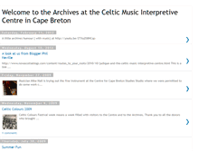 Tablet Screenshot of capebretonmusicarchives.blogspot.com