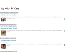Tablet Screenshot of joywithrccars.blogspot.com