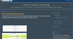 Desktop Screenshot of postgradforum.blogspot.com