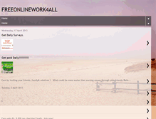 Tablet Screenshot of freeonlinework.blogspot.com