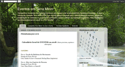 Desktop Screenshot of eventosemterramirim.blogspot.com