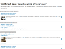 Tablet Screenshot of clearwaterdryerventcleaning.blogspot.com
