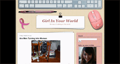 Desktop Screenshot of girlinyourworld.blogspot.com