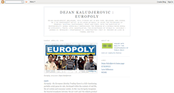 Desktop Screenshot of dejankaludjerovic.blogspot.com