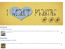 Tablet Screenshot of iheartmaking.blogspot.com