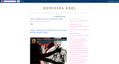 Desktop Screenshot of dominikaksel.blogspot.com