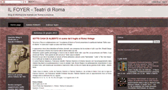 Desktop Screenshot of ilfoyer-teatridiroma.blogspot.com