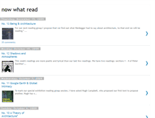 Tablet Screenshot of nowwhatread.blogspot.com