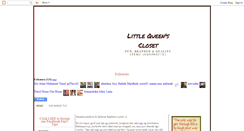 Desktop Screenshot of littlequeencloset.blogspot.com