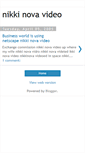 Mobile Screenshot of nikki-nova-video.blogspot.com