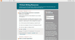 Desktop Screenshot of grant-writing-resources.blogspot.com