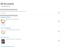 Tablet Screenshot of ohsoloverly.blogspot.com