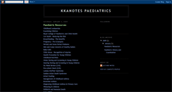 Desktop Screenshot of kkanotespaediatrics.blogspot.com