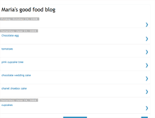 Tablet Screenshot of mariasgoodfoodblog.blogspot.com