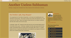 Desktop Screenshot of anotheruselesssubhuman.blogspot.com