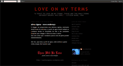 Desktop Screenshot of loveonmyterms.blogspot.com