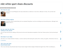Tablet Screenshot of mbt-white-sport-shoes.blogspot.com