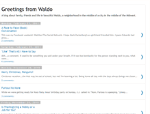 Tablet Screenshot of greetingsfromwaldo.blogspot.com