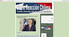 Desktop Screenshot of diarioreaccionchilena.blogspot.com