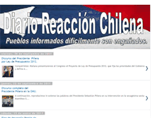Tablet Screenshot of diarioreaccionchilena.blogspot.com