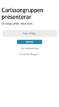 Mobile Screenshot of carlssongruppen.blogspot.com