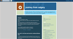 Desktop Screenshot of journeyfromcalgary.blogspot.com