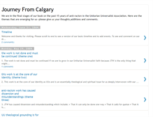 Tablet Screenshot of journeyfromcalgary.blogspot.com