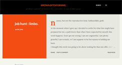 Desktop Screenshot of brownbitchybising.blogspot.com