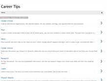 Tablet Screenshot of career-tip.blogspot.com