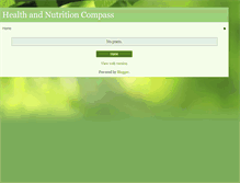 Tablet Screenshot of mynutritioncompass.blogspot.com