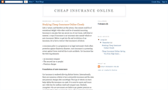Desktop Screenshot of cheapinsurance-online.blogspot.com