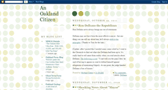 Desktop Screenshot of anoaklandcitizen.blogspot.com