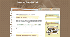 Desktop Screenshot of memorybound.blogspot.com