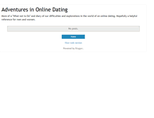 Tablet Screenshot of onlinedatingadventures.blogspot.com
